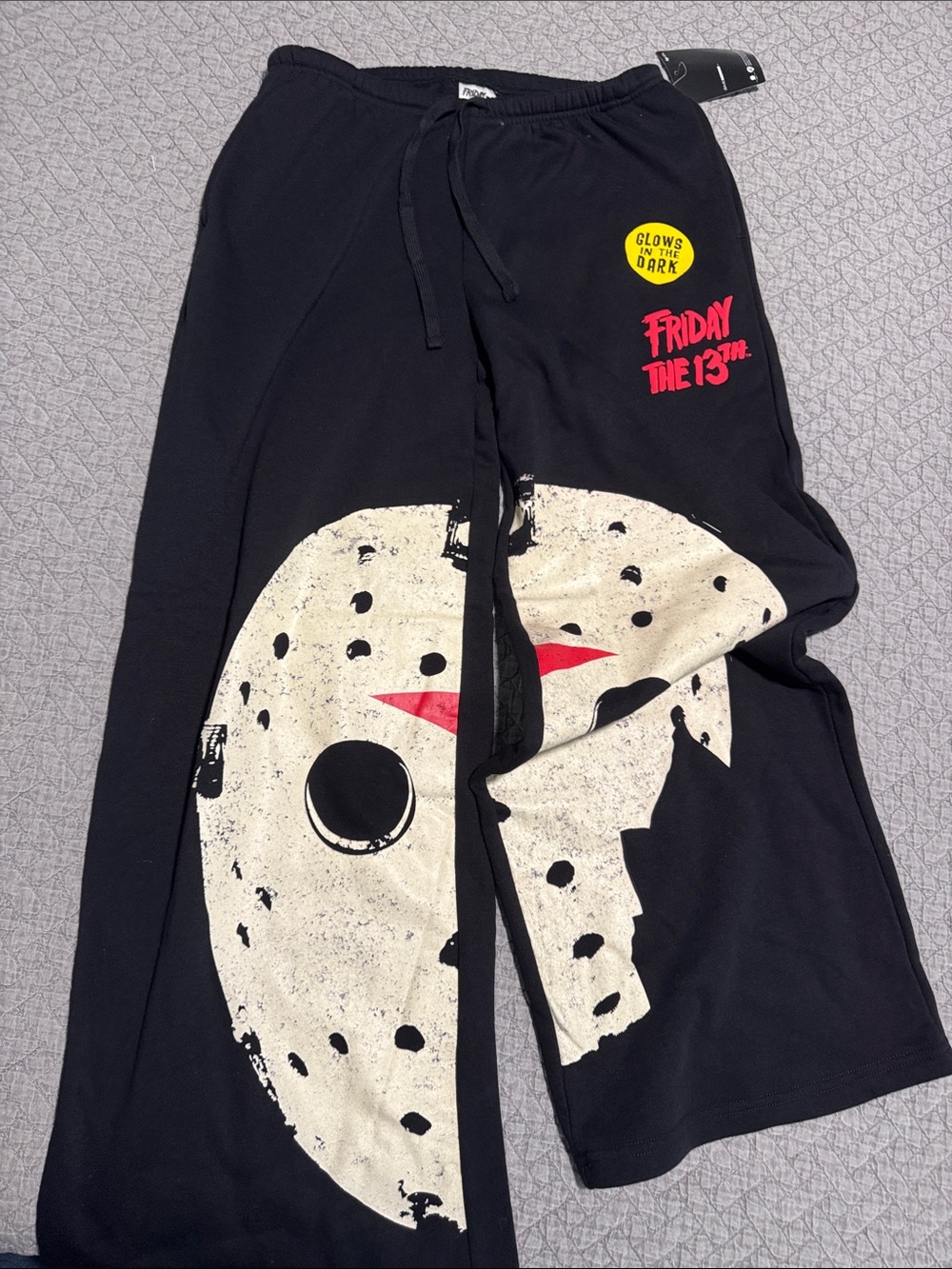 Friday the 13th Black Glow-In-The-Dark Pants🔪🩸
